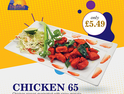 Chicken 65 food menu