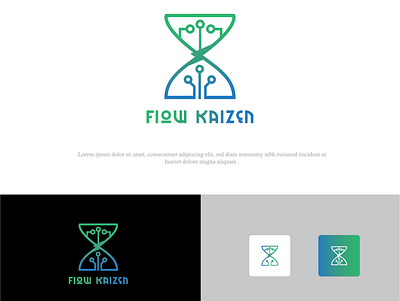 FLOW KAIZEN LOGO landing page logo a day logo animation logo design logo mark logodesign logodesigner logodesigners logodesignersclub logoground logomaker logos logotype