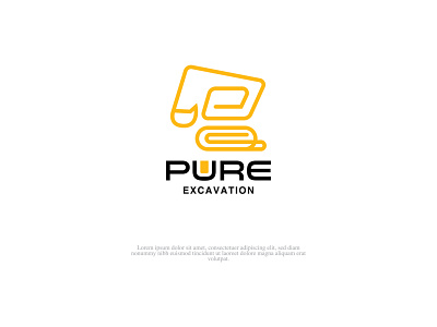 Pure Excavation Logo branding design graphics design illustration logodesign logodesigner logodesigners logos logostudio logotype packaging