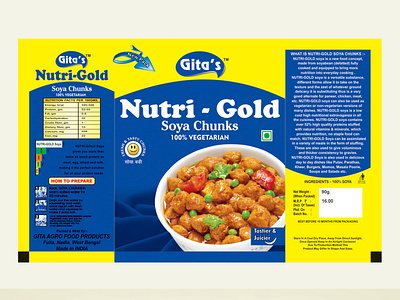 Nutri Gold Pouch Packet design graphics design packaging pouch design print