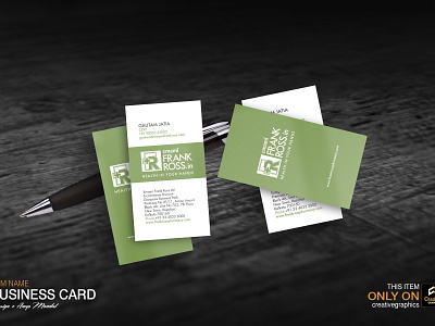 Frank Ross Business Card branding business card design graphics design