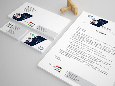 Stationery Mock Up anup mondal branding business card business card design
