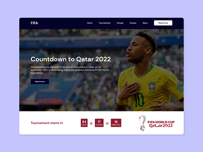 Website design design landingpage qatar2022 ui websitedesign