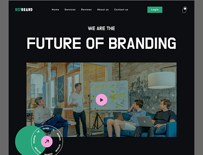 Brand Agency Website app branding design landing page ui web design website