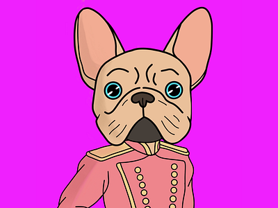 NFT Prince Frenchie | Digital Art | Cartoon art character design digital