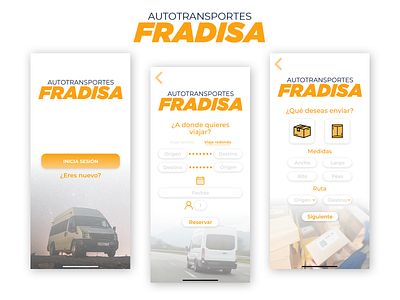 Fradisa App (UI) design graphic design transportation ui website