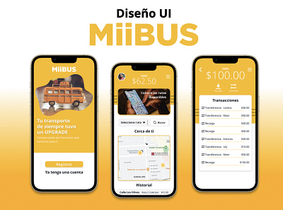 MiiBUS App UI app graphic design transportation ui ux
