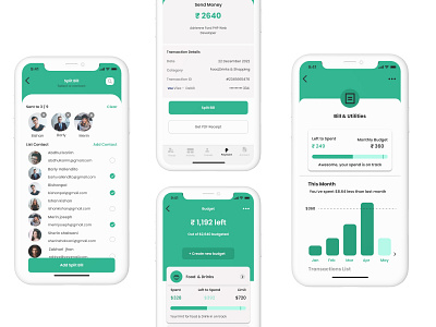 Split Bills - iOS creative design figma illustration ui ux visualdesign