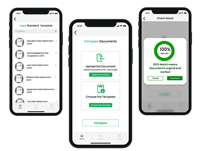 Legal document Comparison designer figma logo ui ux