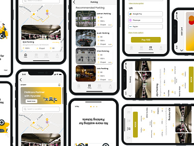 Parking spots - Parkaro figma ui ux visual