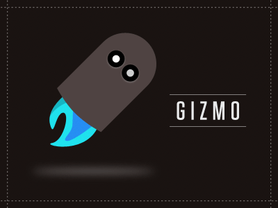 Gizmo Invertflux character flame rebound robot rocket