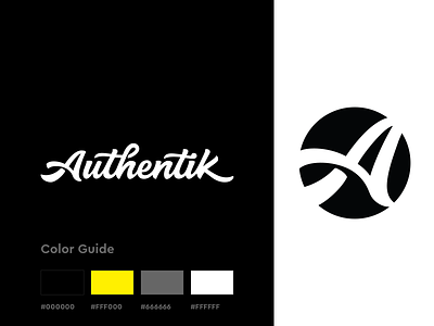 Authentik Brand Design brand brand design brand guide branding color palette icon identity lettering logo logo design logotype minimal rebrand