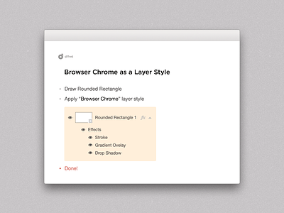 Freebie: Browser Chrome as Layer Style browser chrome download free freebie layer style photoshop