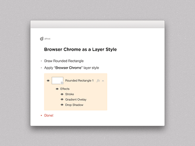 Freebie: Browser Chrome as Layer Style