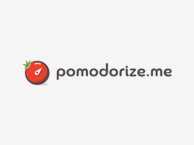 Logo for Pomodorize.me logo pomodoro productivity timer tomato web app