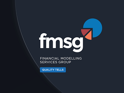 Logo for FMSG arrow chart data finance growth pie statistics up