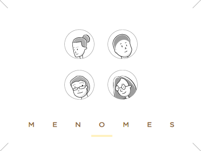 Menomes avatar cartoon clan face girl glasses guy human icon spectacles symbol