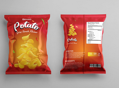 Product Label Design chips packet chips packet design design graphic design label label design product label design