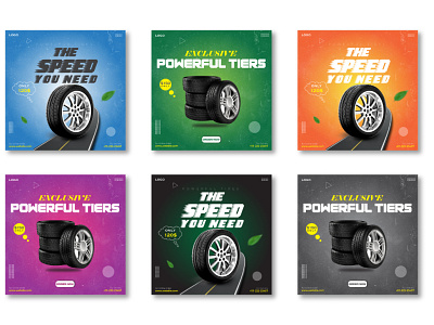 Social Media Post Design For A Tire Company