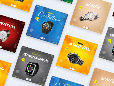 Smartwatch Social Media Banner Design