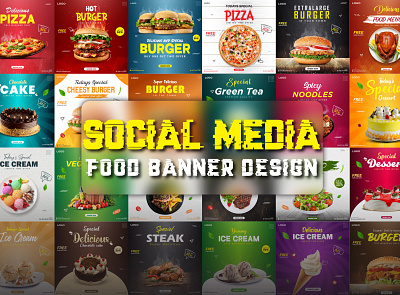 Social Media Banner Design food banner restaurant banner social media banner