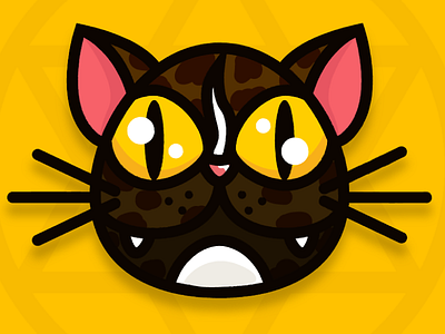 My Cat design illustration mascot vector