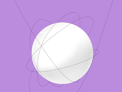 The ball design icon logo vector