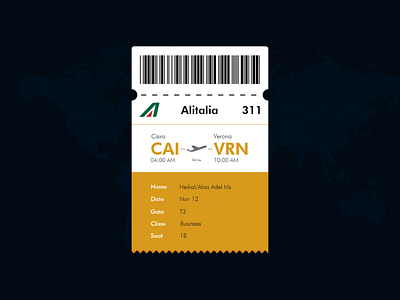 Daily UI - Boarding pass adobexd boarding pass dailyui ui