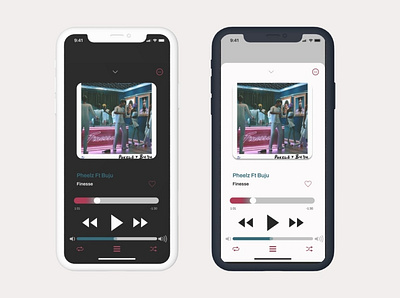 Recreated Apple Music player design figma music app music player ui