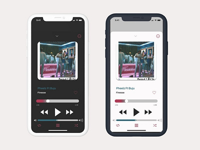 Recreated Apple Music player