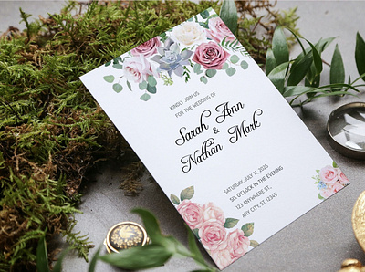 Wedding Invitation Card romantic save the date