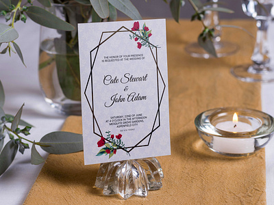 Floral Wedding Invitation