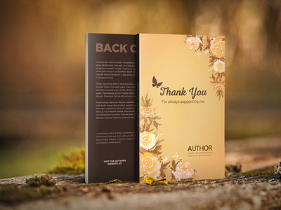 Floral themed book cover design