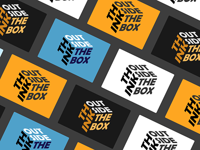 Think outside the box - Typography Poster abstract box design illustration inspirational poster invitation card merchandise design motivational poster think out of the box think outside the box think outside the boxtypography typography cover typography hoodie typography poster typography t shirt vector