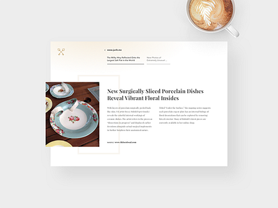 🗝 Blog Page Design blog coffee ui