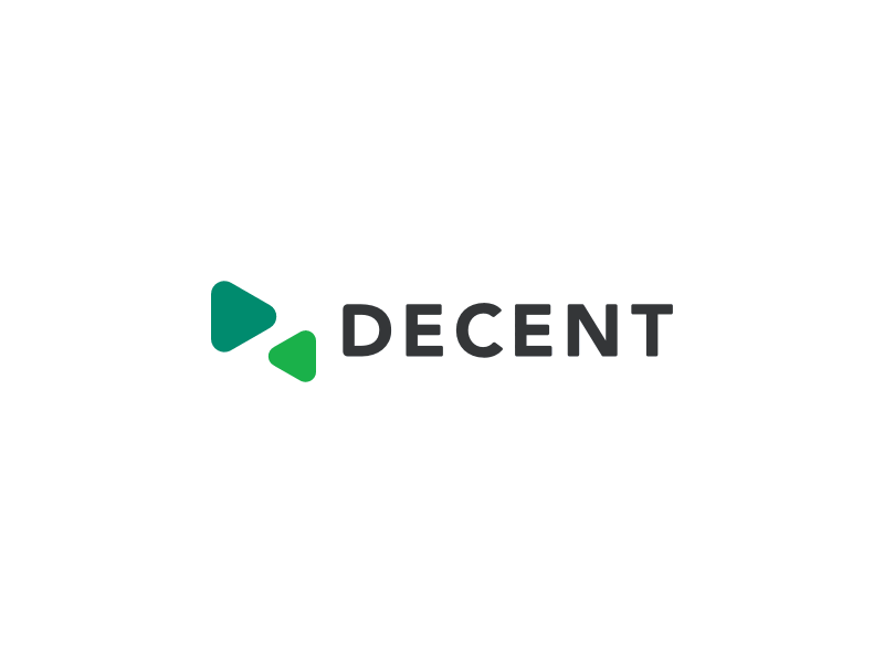 DECENT Corporate Identity – No. 2 - Logo Color Variations black block chain color decent decentralized green logo transition