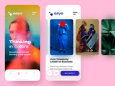 eayo - blogging platform concept