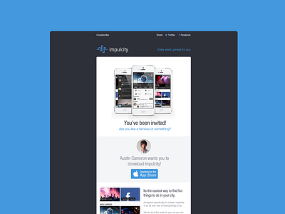 Impulcity Email app store clean design email flat minimal simple ui ux