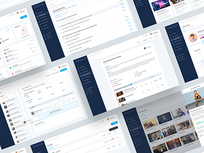 Fitness App app calendar clients courses dashboard exercise fitness fitness club plan ui ux workout