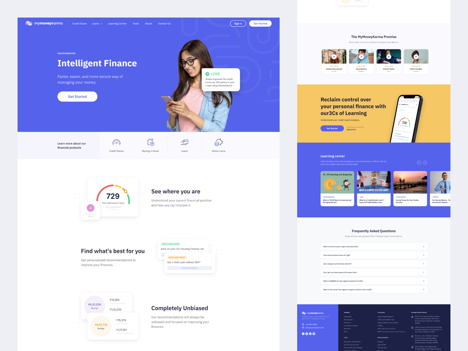 mymoneykarma - Home by Prakash Ghodke 👋 for Never Before Seen on Dribbble