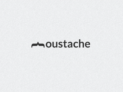 Moustache branding design logo unique