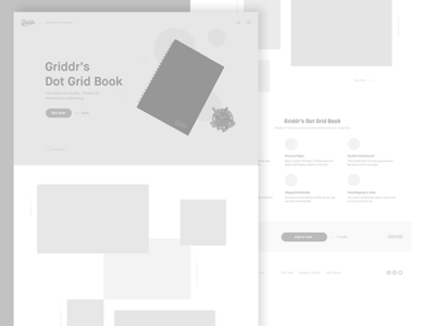 New Griddr Wireframes book dot grid minimal web design wireframes