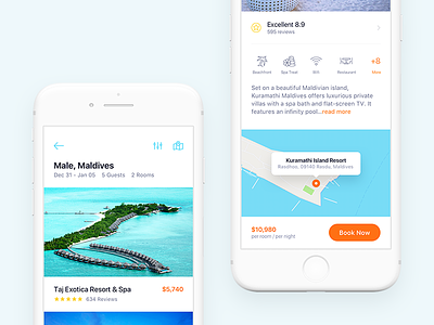 Travel Booking App - Hotel hotel hotel booking hotel listing location map ui ux