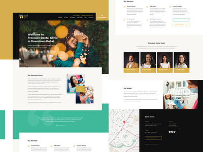 Dental Landing about appointment dental landing page team ui ux web design