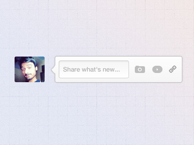 Share what's new... google share new ui camera video link clean psd