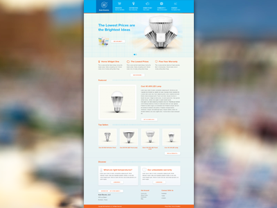 Kobi Electric bulb clean electric kobi slider ui web design wordpress