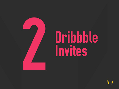 Dribbble Invites dark invites pink