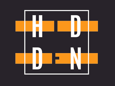 Hidden Dj Dark Yellow dark design logo logodesign negative yellow