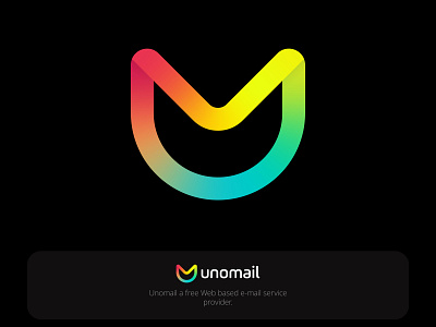 Unomail - U+M - Logo Concpet (unused) app icon brand logo branding colorful design e-mail graphic design icon illustration itsmahmodul lgoo logo logo desgin m mail mail logo design modern u ui um