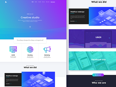 Creative agency template by Fekry on Dribbble